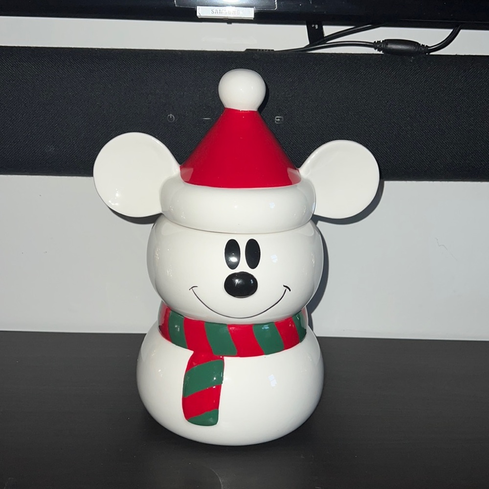 Disney Mickey snowman canister